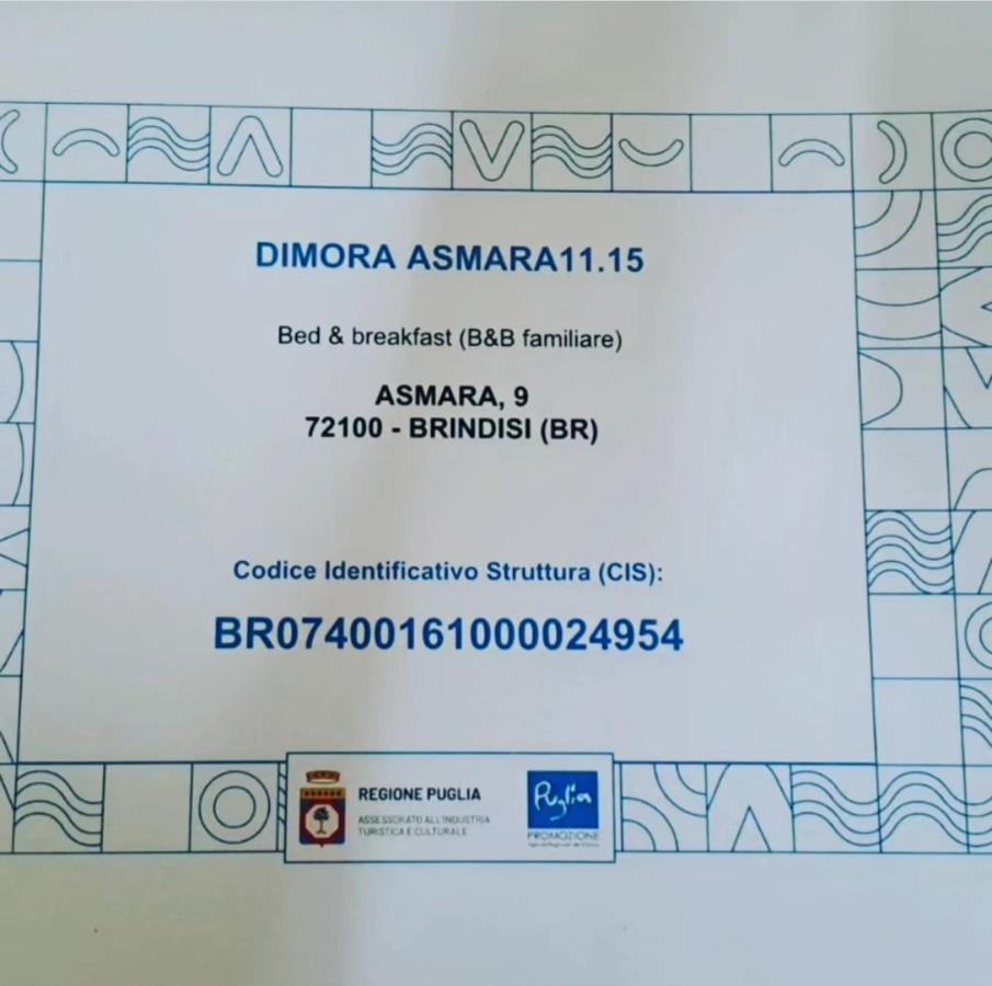 Dimora Asmara 11 15 Apartment Brindisi Bagian luar foto
